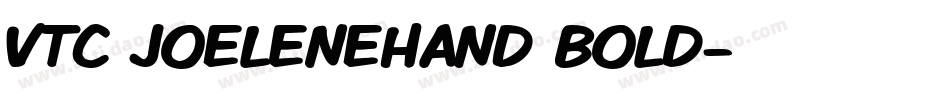 VTC JoeleneHand Bold字体转换